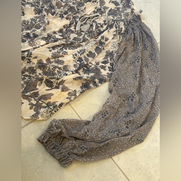 EUC Free People Hendrix Printed Peasant Top - Picture 12 of 12